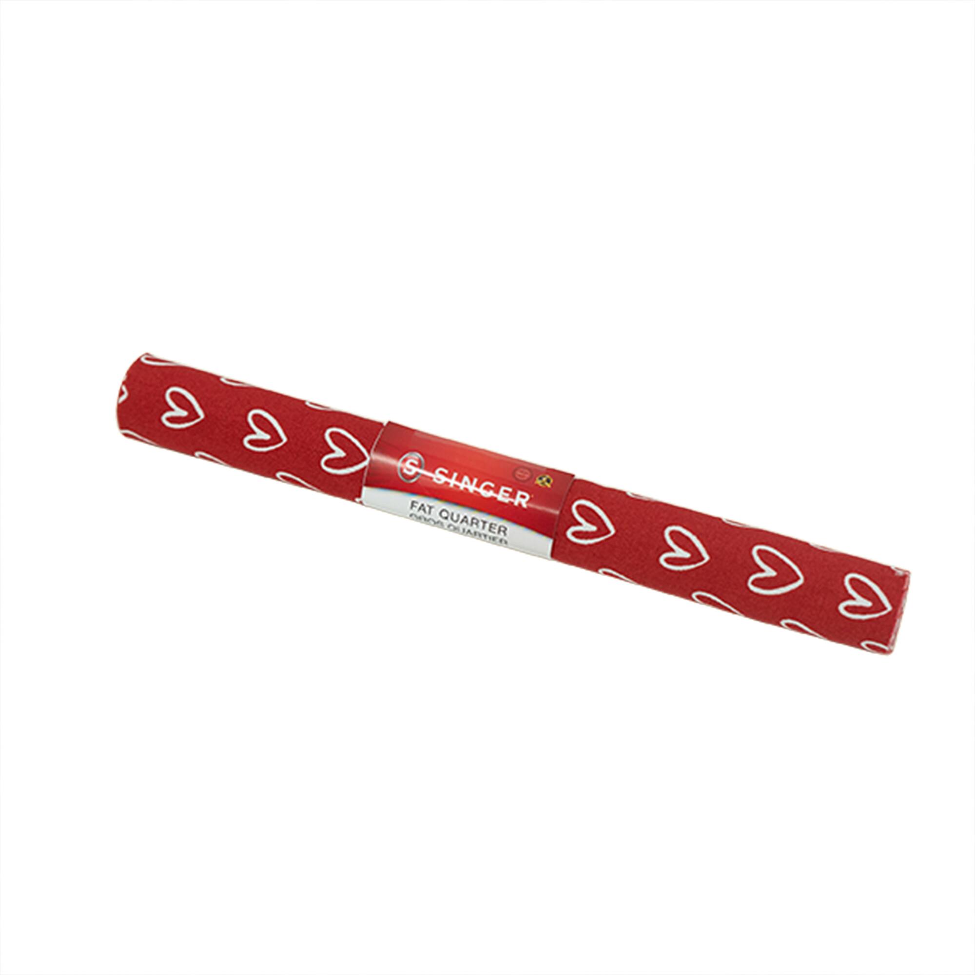 SINGER Red Heart Fat Quarter Ringspun Cotton Fabric